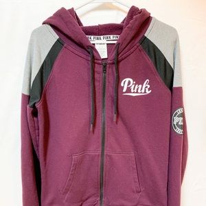 Varsity Zip Up Hoodie